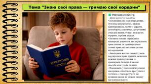 Знаю свої права — тримаю свої кордони. Здоров'я, безпека та добробут. 8 клас. До підручника Василенко С., Колотій Л.