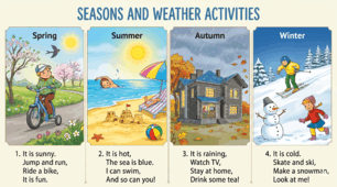 Відеоролик до підручника для 2 класу “ENGLISH with Smiling Sam” Оксани Карпюк, Unit 8  "SEASONS AND CLOTHES"