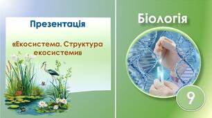 Презентація до теми: "Екосистема. Структура екосистеми"