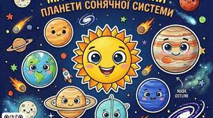 Дидактичний набір масок-наголівників «Весела Сонячна система»