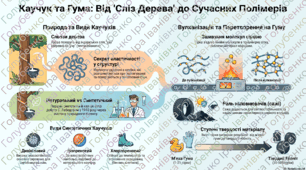 Каучуки: природа, синтез та вулканізація гуми