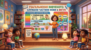 ГР 4 Узагальнення вивченого з теми «Службові частини мови. Вигук».