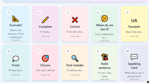 Flashcards for Practising First Conditional Prepare 7 Unitr 18