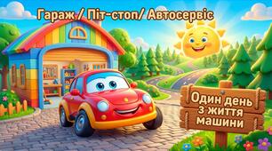 Презентація для дошкільнят "Гараж / Піт-стоп / Автосервіс / Автомийка"
