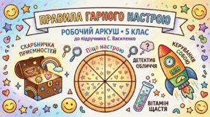 Робочий аркуш «Правила гарного настрою» (5 клас) до підручника С. Василенко, Я. Коваль, Л.Колотій «Здоров’я, безпека та добробут»