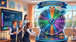 Колесо фортуни "Рівномірний рух тіла по колу"