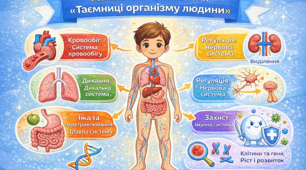 Узагальнення знань з теми “Таємниці організму людини”