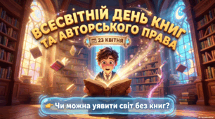 23 квітня - Всесвітній день книг і авторського права.