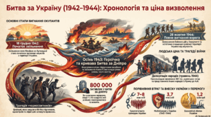 Бойові дії 1942–1943 рр. Бої на Лівобережжі влітку–восени 1943 р. Чорносвитники.