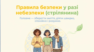 Презентація для учнів 5–9 класів «Стрілянина. Правила безпеки»