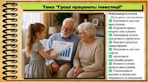 Гроші працюють: інвестиції. Підприємництво і фінансова грамотність. 8 клас. До підручника Стеценко І. та ін.