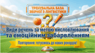 Види речень за метою висловлювання та емоційним забарвленням. Повторення вивченого в 5 класі