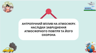 Презентація з біології для 11 класу«Антропічний вплив на атмосферу. Наслідки забруднення атмосферного повітря та його охорона»
