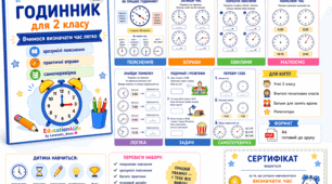 ⏰ ВЧИМОСЯ ВИЗНАЧАТИ ЧАС ЛЕГКО | 2 КЛАС