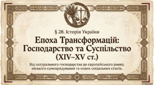 Господарство українських земель у ХІV – XV ст. Українське суспільство. Магдебурзьке право