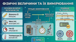 Фізика – Фізичні величини та їх вимірювання (7 клас 3 урок)