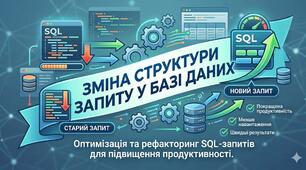 Зміна структури запиту у базі даних.