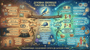 Ментальна карта "Еволюція образів Тільтіль і Мітіль"