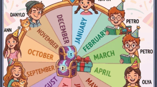 Наочність для опрацювання теми "Months of the year"