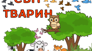 Стіна слів. Світ тварин. 1 клас