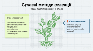 Сучасні методи селекції тварин, рослин і мікроорганізмів
