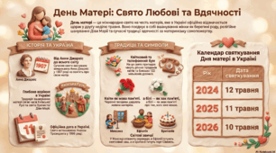 Інфографіка «День матері: Більше, ніж просто свято».