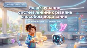 Розв’язування систем лінійних рівнянь з двома змінними способом додавання