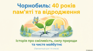 Чорнобиль: 40 років пам’яті та відродження. Презентація-історія для учнів 1-4 класів