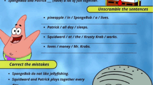 Present Simple with SpongeBob