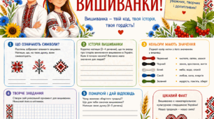 «День вишиванки: інтерактивний постер із завданнями для учнів»