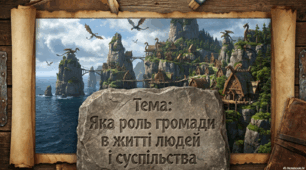 Яка роль громади в житті людей і суспільства