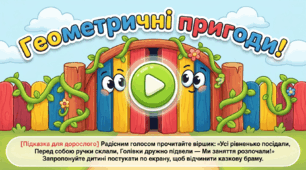 Презентація "Геометрчні пригоди. Трикутник". Логіко-математичний розвиток. Середня група.