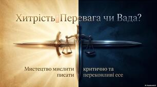 ПР ГР 3. Есе на тему «Хитрість у поведінці людини – це її вада чи перевага?» 6 клас НУШ