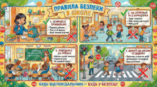 Плакати безпечної поведінки учня(загальні правила), безпечна поведінка в школі
