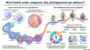 Діагностувальна робота з теми: «Розмноження та розвиток людини»