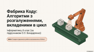 Вкладені розгалуження та цикли(6 клас)