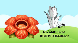 Раффлезія — об'ємні 3-D квіти з паперу  🌷🌼🌻