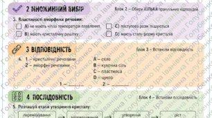 Самостійна робота "Кристалічний та аморфний стан твердих речовин.