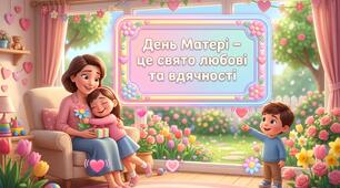 Презентація до Дня матері 2026 + розмальовки