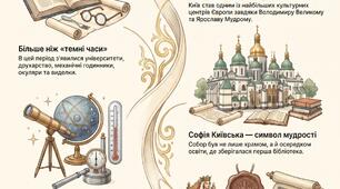 Презентація "Середні віки : "темні часи"+ робочий аркуш та інфографіка