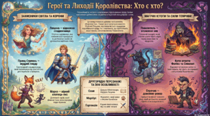 Характеристика героїв "Королівство" (Галина Пагутяк)
