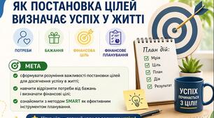 Тема 6. ЯК ПОСТАНОВКА ЦІЛЕЙ ВИЗНАЧАЄ УСПІХ У ЖИТТІ (презентація+конспект), (підручник авт. Тетяна Гільберг, Ольга Суховій)