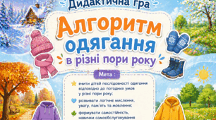 Дидактична гра "Алгоритм одягання в різні пори року"