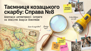 Таємниця козацького скарбу справа №8 (Андрій Кокотюха. Повість «Таємниця козацького скарбу». Інтрига в детективному творі. Засоби творення атмосфери таємничості. ГР 2. Цитатний диктант)