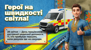 День працівників швидкої медичної допомоги — 28 квітня. Анімована інтерактивна презентація для 5–11 класів