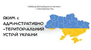 Презентація: "Яким є адміністративно-територіальний устрій України" географія 8 клас НУШ