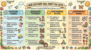 Чек лист на літні канікули