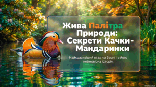 Сяюча качка-мандаринка: живий шедевр природи