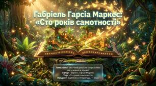 Позакласне читання за твором Ґабріеля Ґарсії Маркеса «Сто років самотності» Презентація+Відео