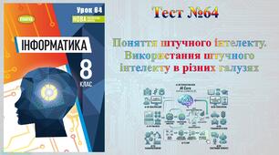 Поняття штучного інтелекту. Використання штучного інтелекту в різних галузях (НУШ)